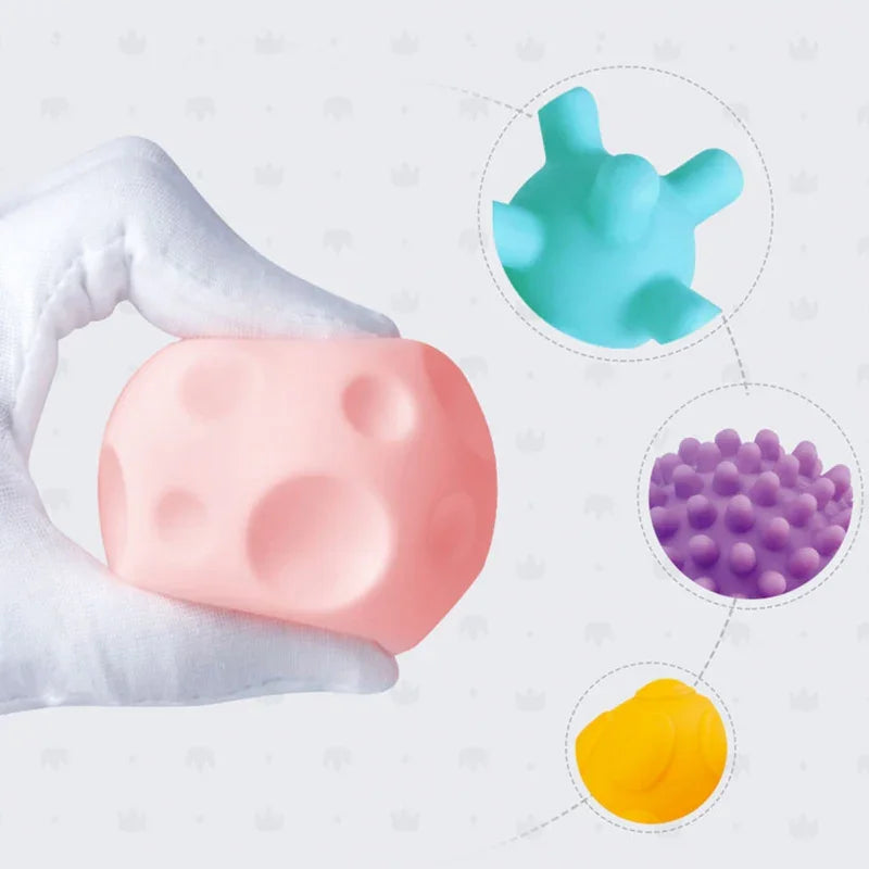 WOOPIE BABY Klocki Sensoryczne do Ściskania 8 el. - zabawki-dla-dziewczynki