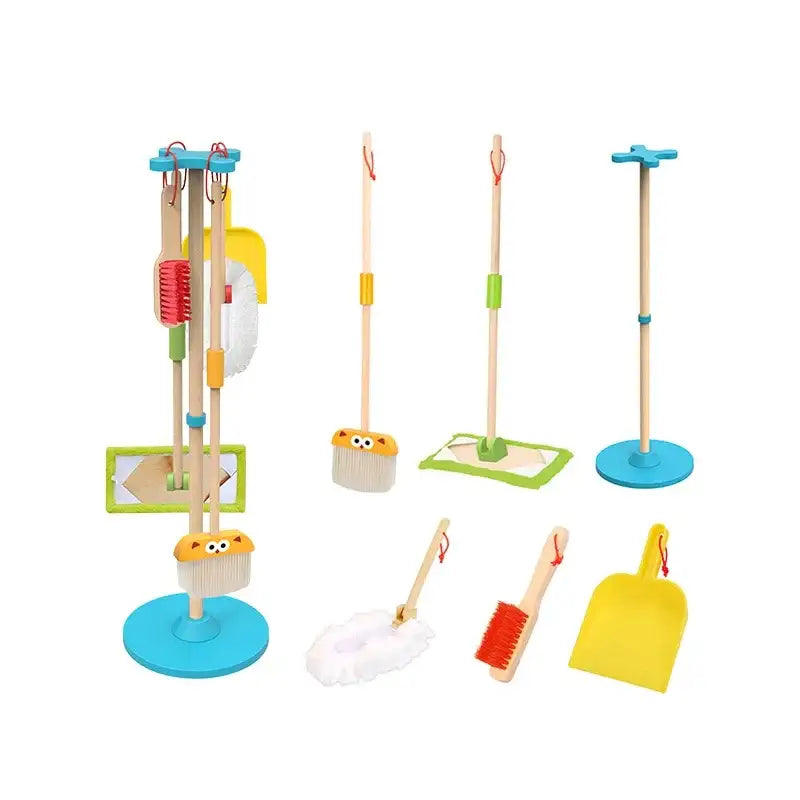 TOOKY TOY zestaw do sprzątania drewniany zabawka dla dzieci - zabawki-dla-dziewczynki