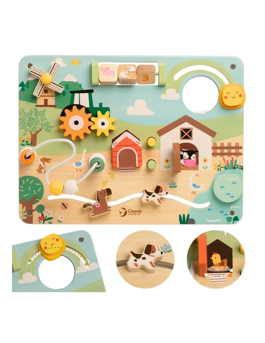 Tablica edukacyjna CLASSIC WORLD dla dzieci 18 miesięcy i starszych - zabawki-dla-dziewczynki