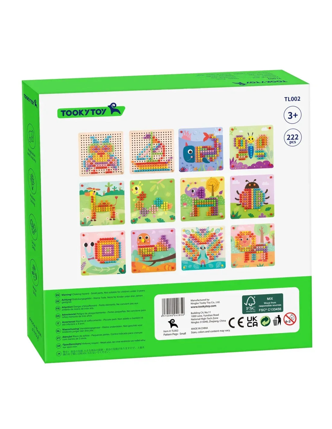 16-TOOKY TOY Układanka z Pinezkami Kołki Wpinaczka-16