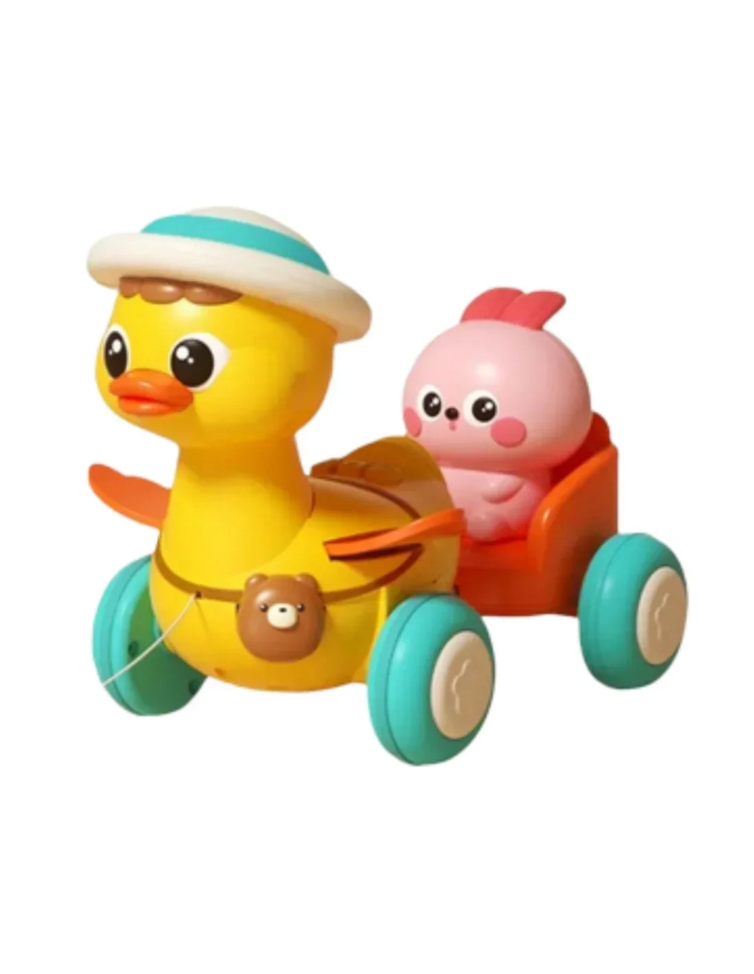 WOOPIE BABY zabawka ruchowa kaczka z przyczepką i króliczkiem - zabawki-dla-dziewczynki