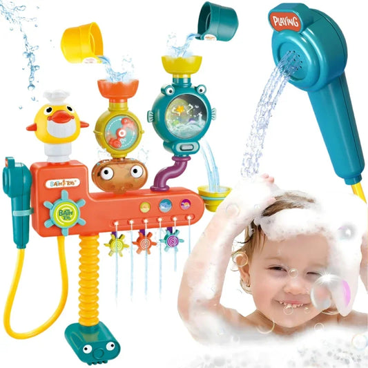 WOOPIE BABY Zabawka do Kąpieli Kranik Prysznic Fontanna Przelewowa Kaczuszka - zabawki-dla-dziewczynki