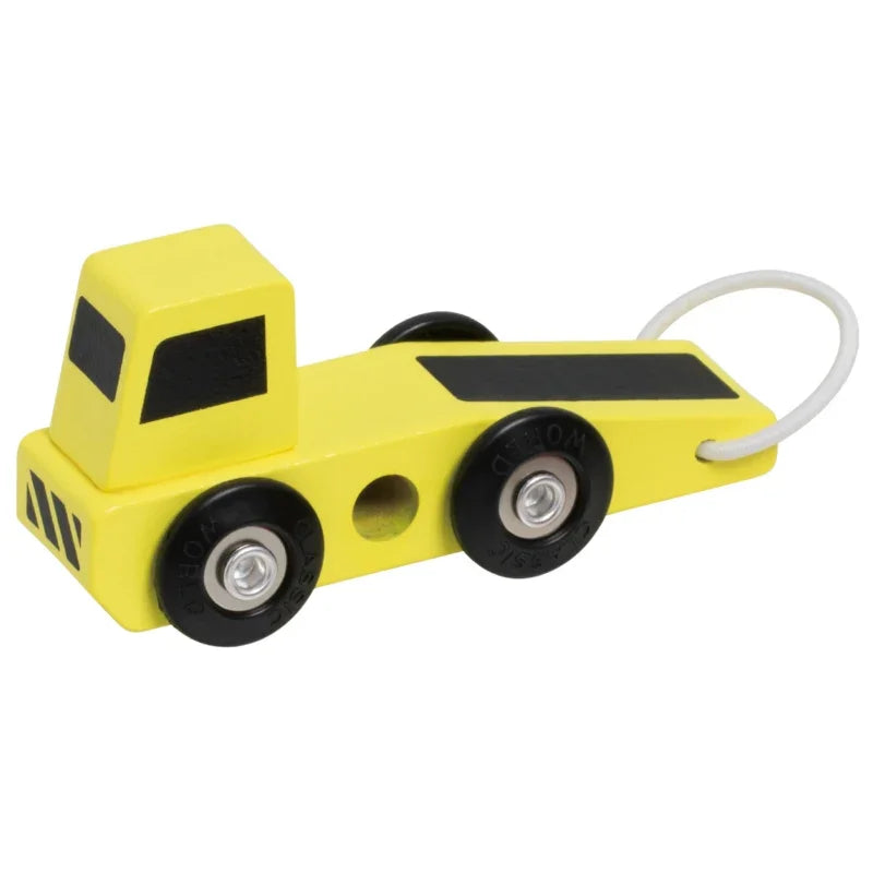 CLASSIC WORLD Drewniane Samochodziki Policja Straż Laweta Zestaw 3 szt. - zabawki-dla-dziewczynki