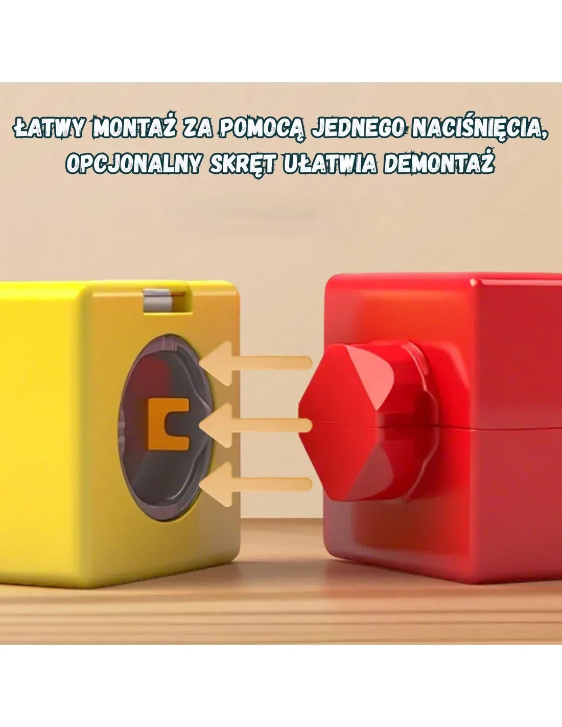 Magnetyczna kolejka WOOPIE – kreatywny zestaw klocków 32 el.