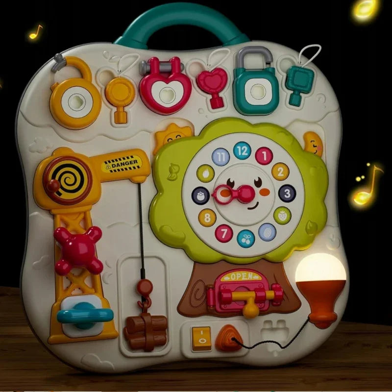 WOOPIE Tablica Montessori Manipulacyjna Sensoryczna Interaktywna dla Malucha - zabawki-dla-dziewczynki