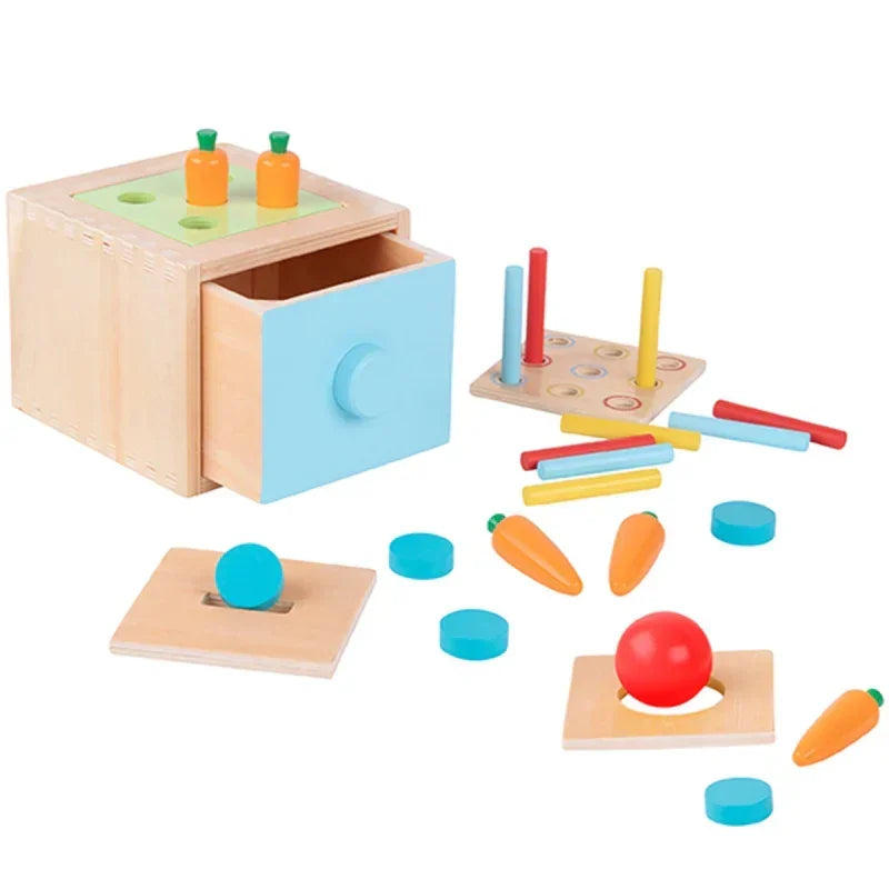 WOOPIE GREEN sorter Montessori drewniana szuflada zabawka edukacyjna - zabawki-dla-dziewczynki