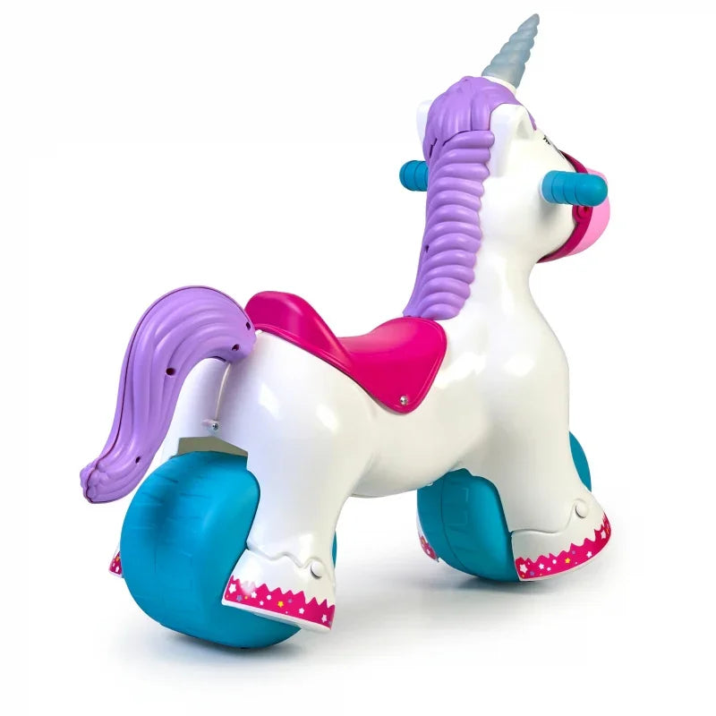 FEBER Interaktywny Bujany Jednorożec 2w1 – Jeździk Biegowy - zabawki-dla-dziewczynki