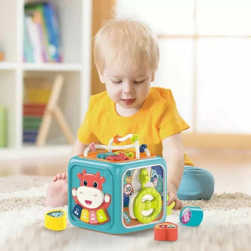 Kostka Montessori WOOPIE sorter 6 elementów zabawka edukacyjna - zabawki-dla-dziewczynki