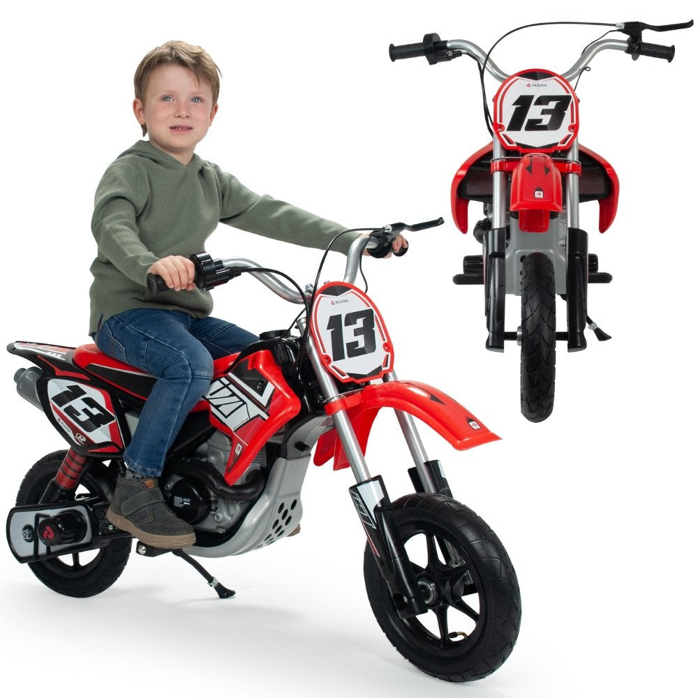 1-INJUSA Motor Cross Czerwony 24V-1