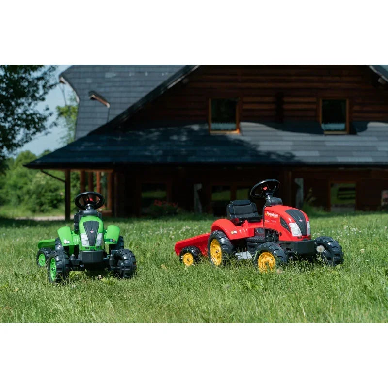Traktorek na pedały z przyczepką FALK Country Farmer dla dzieci w wieku 2–5 lat - zabawki-dla-dziewczynki