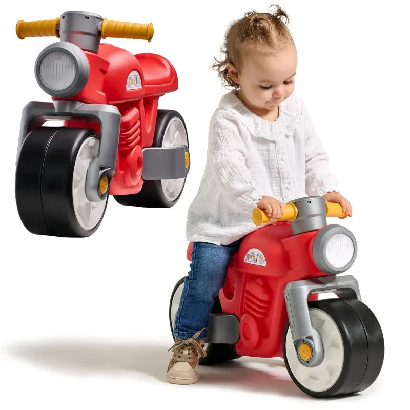 Jeździk biegowy dla dzieci czerwony Falk Motor - zabawki-dla-dziewczynki
