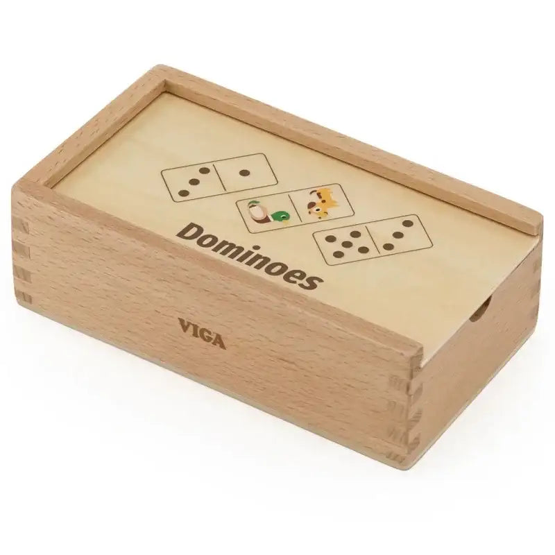 VIGA domino 2w1 zestaw edukacyjny zwierzęta i liczby - zabawki-dla-dziewczynki