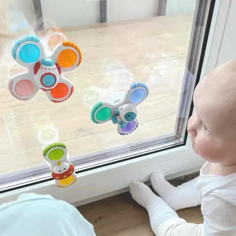 Spinner sensoryczny WOOPIE BABY rakieta kosmita - zabawki-dla-dziewczynki