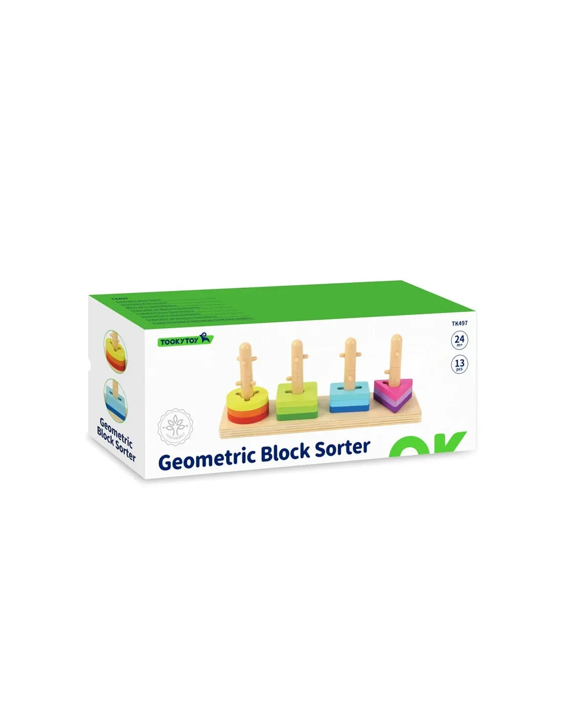 Drewniana zabawka edukacyjna sorter TOOKY TOY Montessori