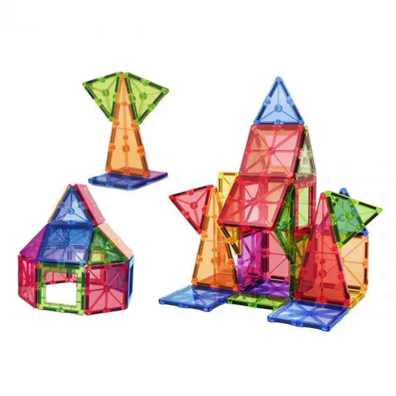 Kolorowe klocki magnetyczne 3D WOOPIE edukacyjne dla dzieci - zabawki-dla-dziewczynki
