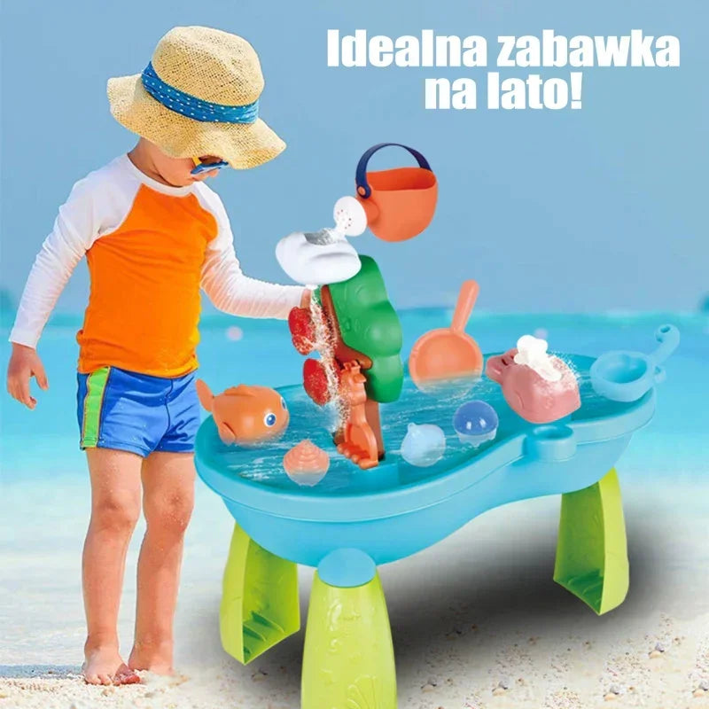 Piaskownica WOOPIE stolik wodny 2w1 wodospad do zabawy - zabawki-dla-dziewczynki