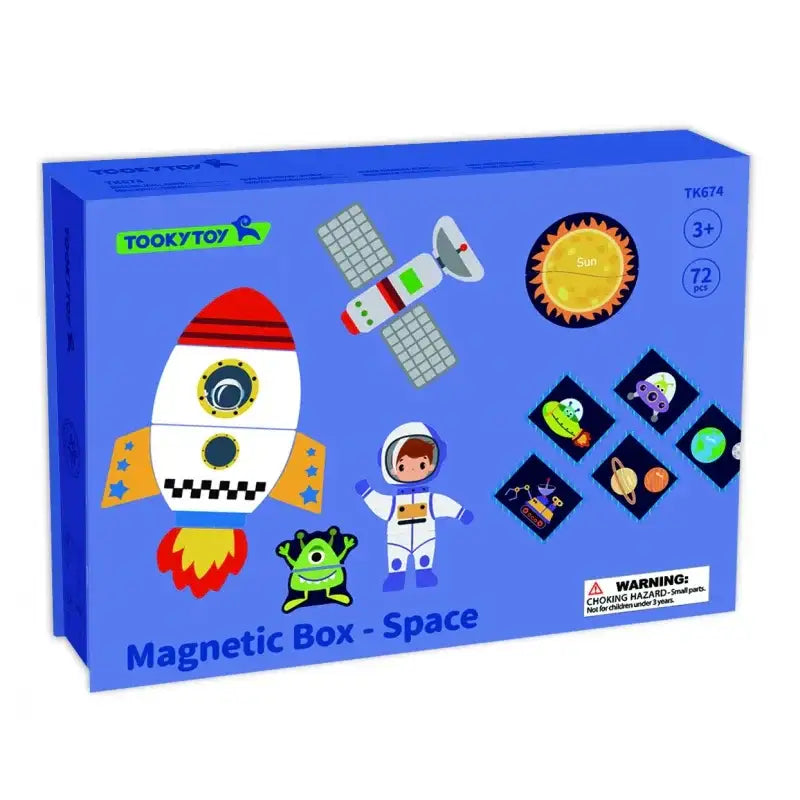 Magnetyczne puzzle TOOKY TOY układanka kosmos dla maluchów - zabawki-dla-dziewczynki