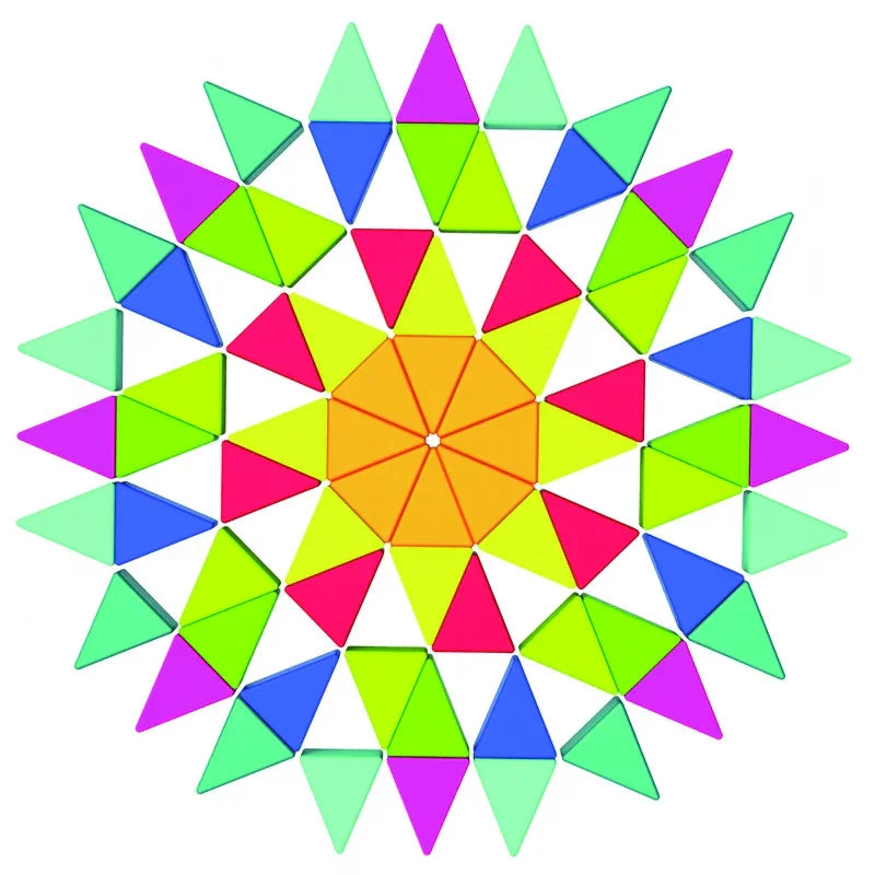 TOOKY TOY Puzzle Ośmiokątne Drewniana Mozaika Edukacyjna (73el.) - zabawki-dla-dziewczynki