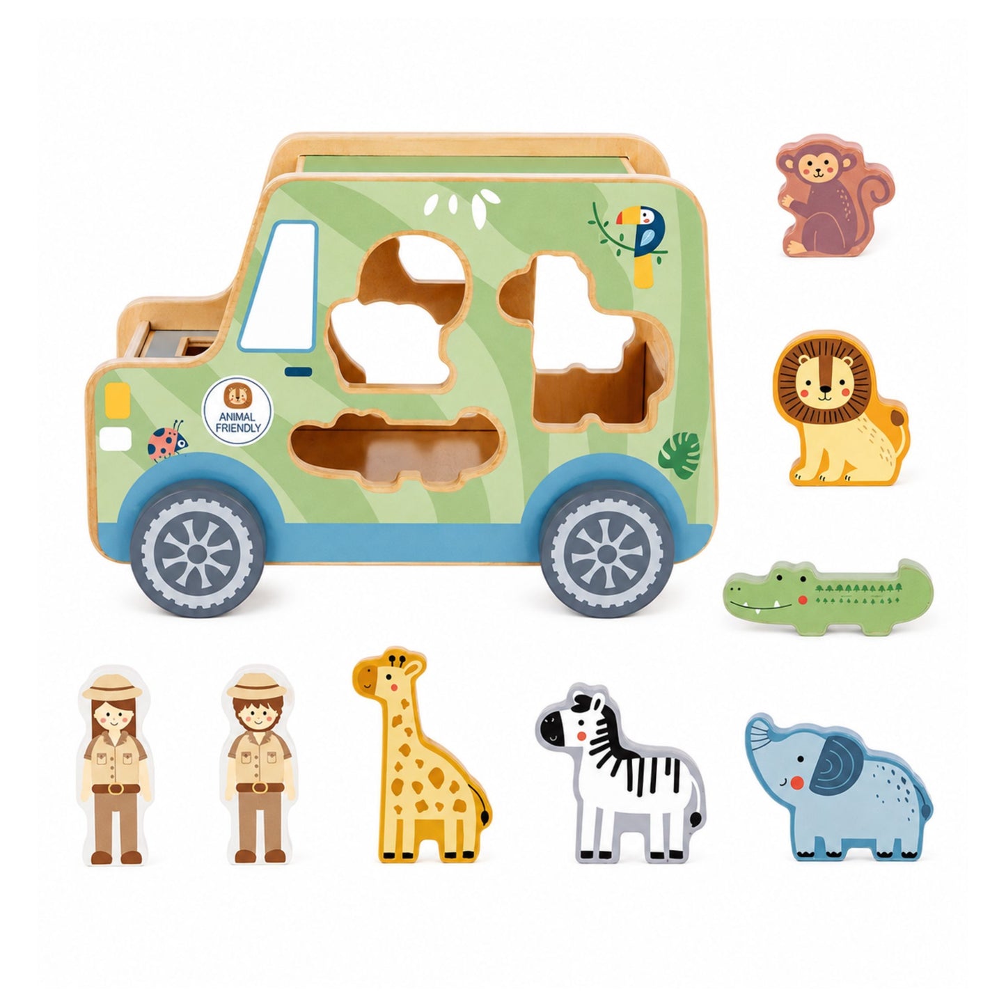 3-TOOKY TOY Samochód Kostka Aktywności Safarii-3