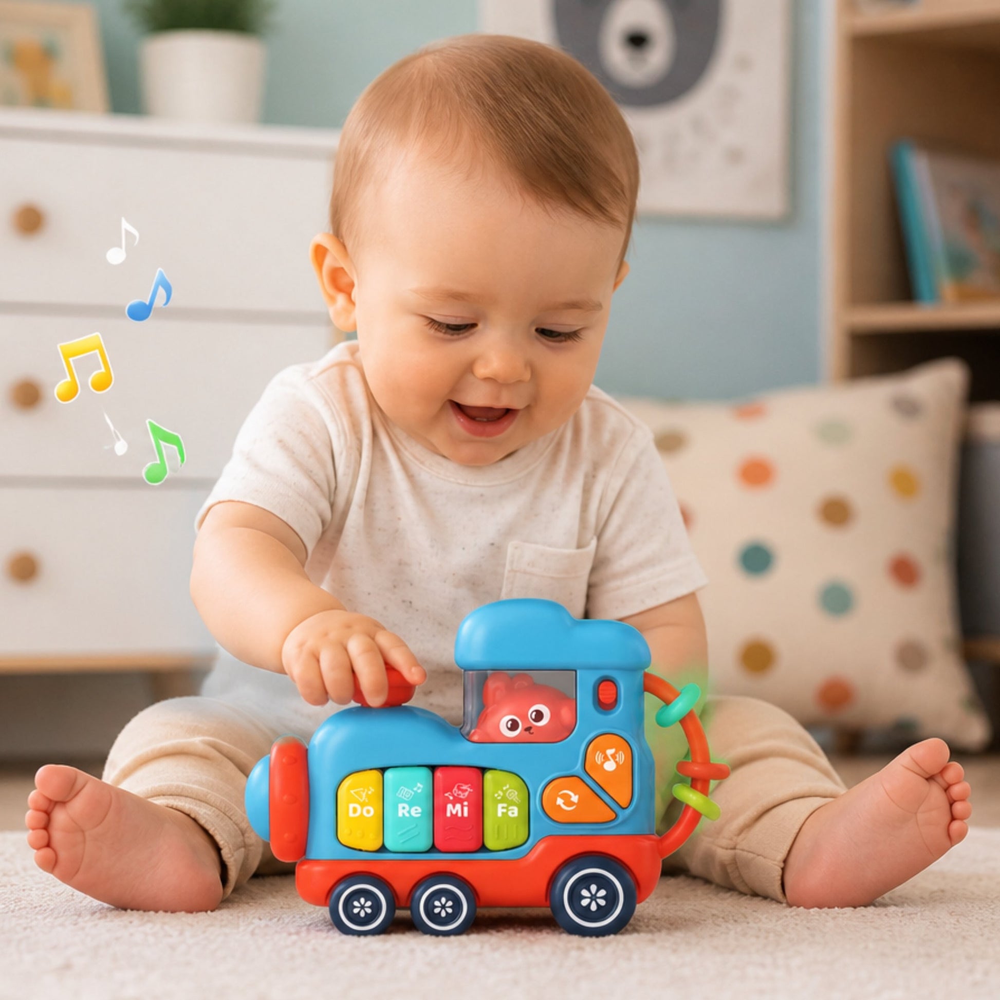 2-WOOPIE BABY Interaktywne Muzyczne Pianinko Lokomotywa-2