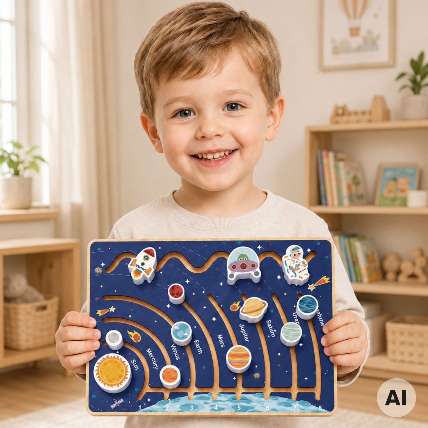 2-TOOKY TOY Tablica Edukacyjna Układ Słoneczny-2
