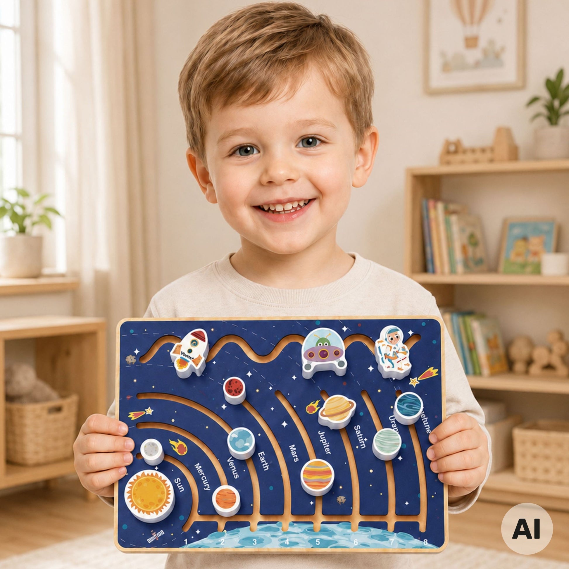 2-TOOKY TOY Tablica Edukacyjna Układ Słoneczny-2