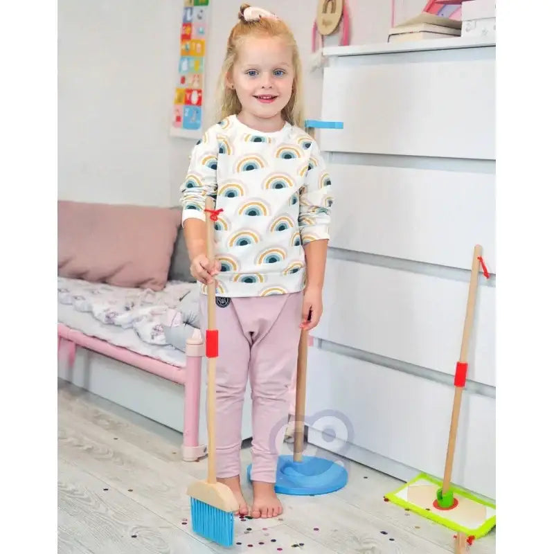 Zestaw TOOKY TOY drewniany do sprzątania 6 el. dla dzieci - zabawki-dla-dziewczynki
