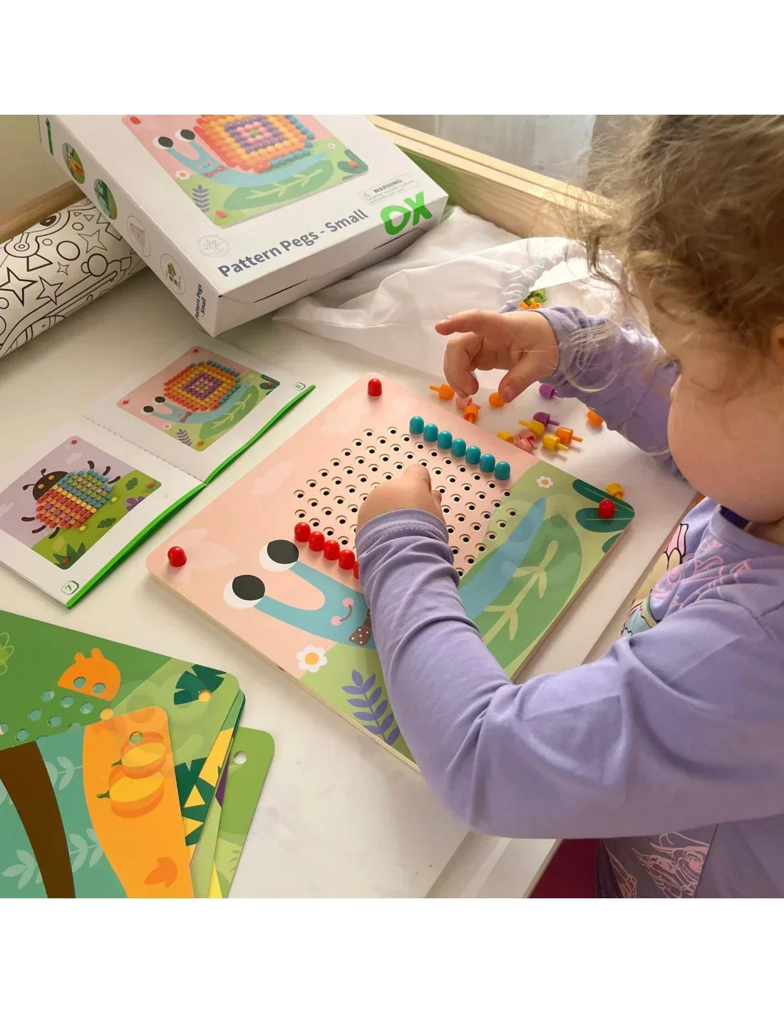 6-TOOKY TOY Układanka z Pinezkami Kołki Wpinaczka-6