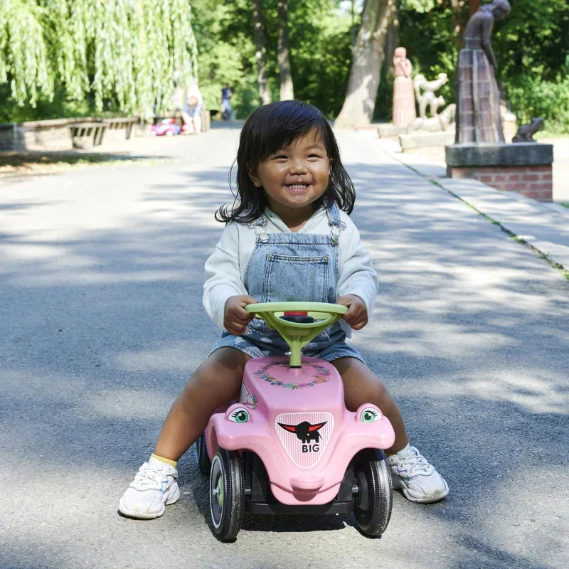 BIG Bobby Car Classic Flower stabilny odpychacz dla malucha - zabawki-dla-dziewczynki