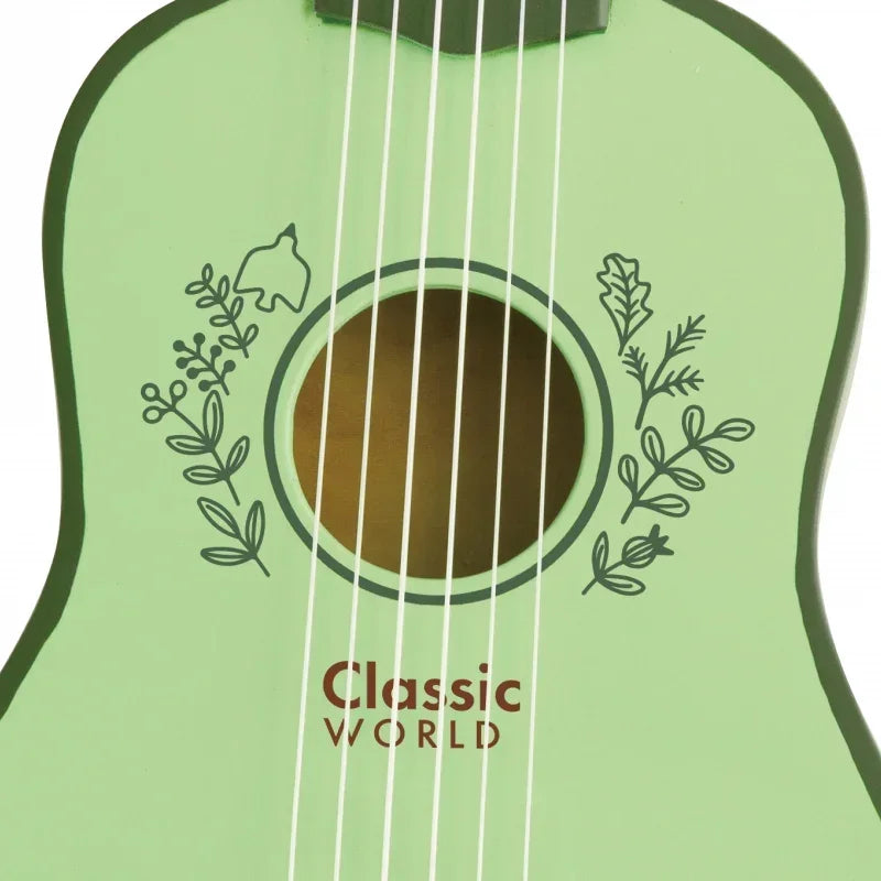CLASSIC WORLD gitara drewniana zabawka muzyczna dla dzieci  - zabawki-dla-dziewczynki