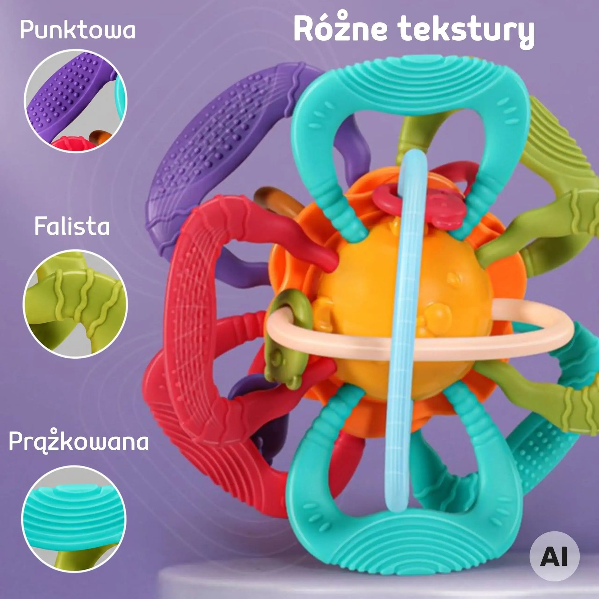 Piłka gryzak dla malucha WOOPIE BABY