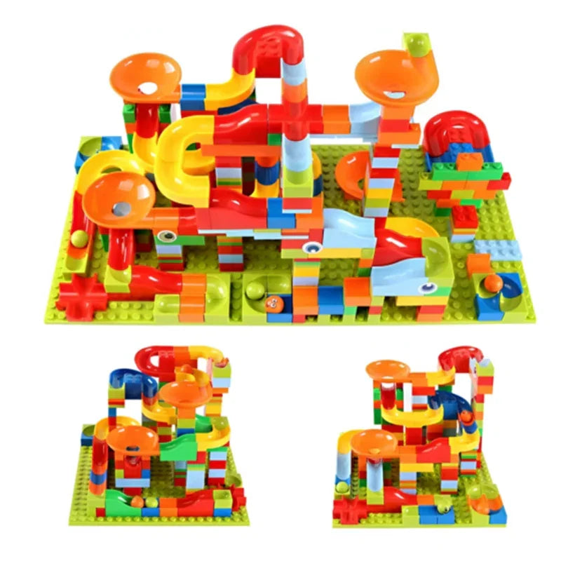 WOOPIE Tor Kulkowy Kulodrom Zjeżdżalnia dla Kulek Konstrukcja 340 el. - zabawki-dla-dziewczynki