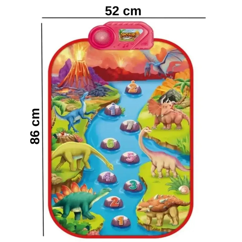 WOOPIE pianino muzyczna mata XXL z motywem dinozaurów - zabawki-dla-dziewczynki
