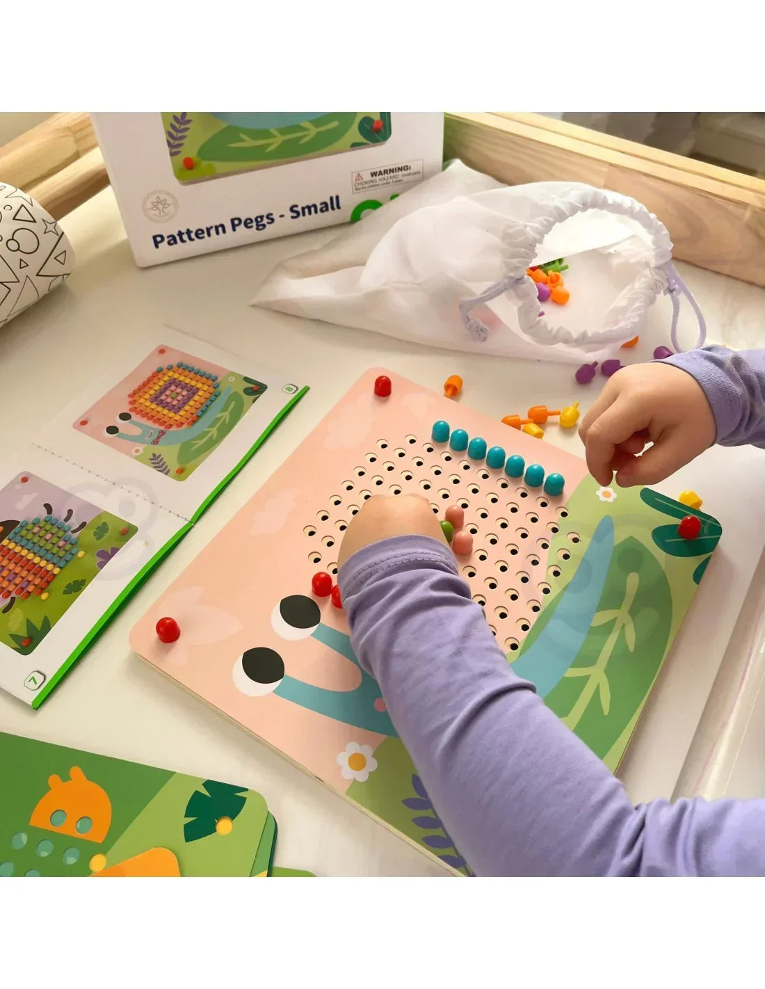 2-TOOKY TOY Układanka z Pinezkami Kołki Wpinaczka-2