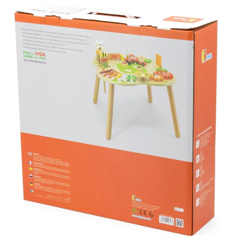 VIGA PolarB stolik Montessori aktywności dla dzieci  - zabawki-dla-dziewczynki