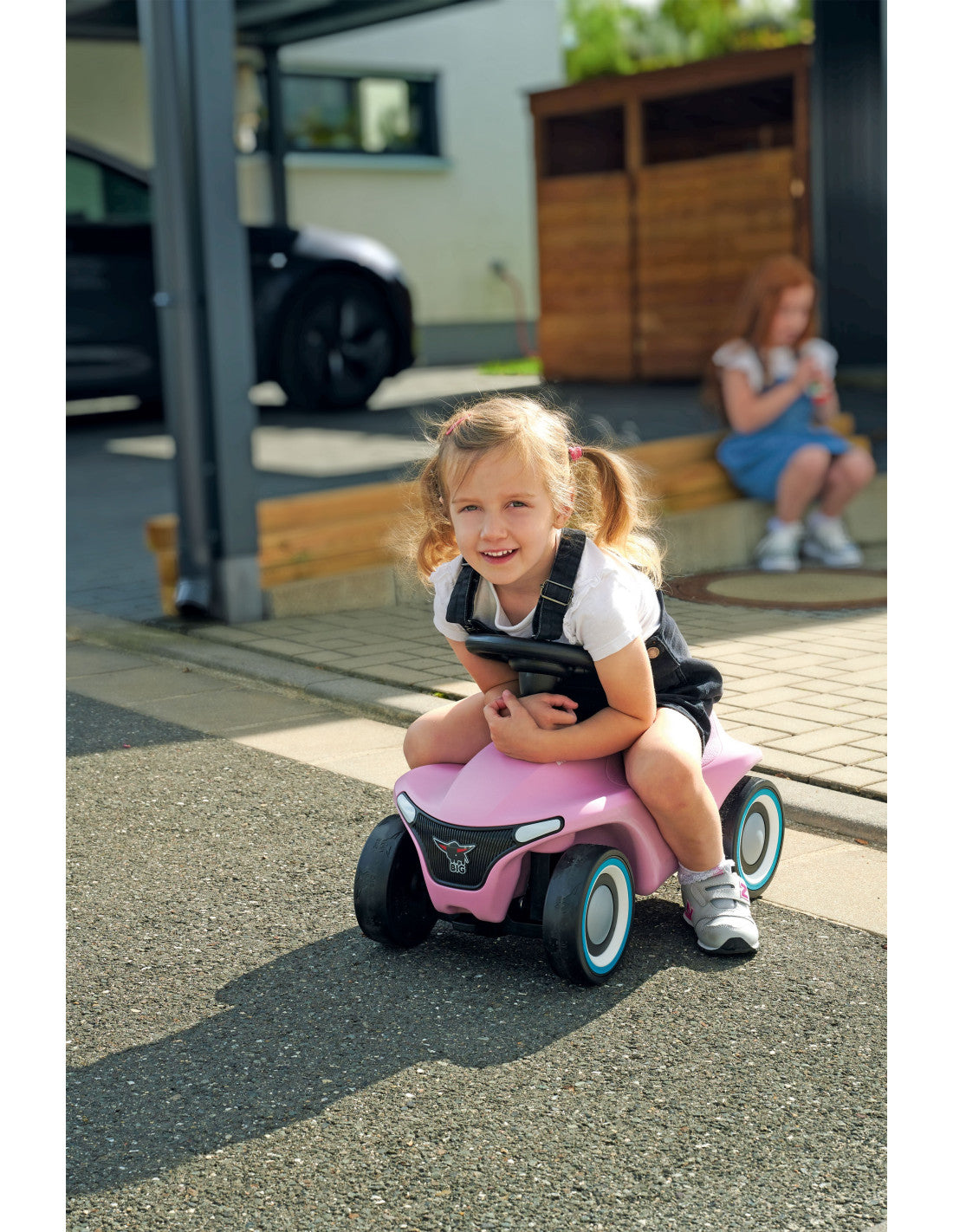 6-BIG Różowy Jeżdzik Pchacz Bobby Car Neo Pink Dla Dzieci-6