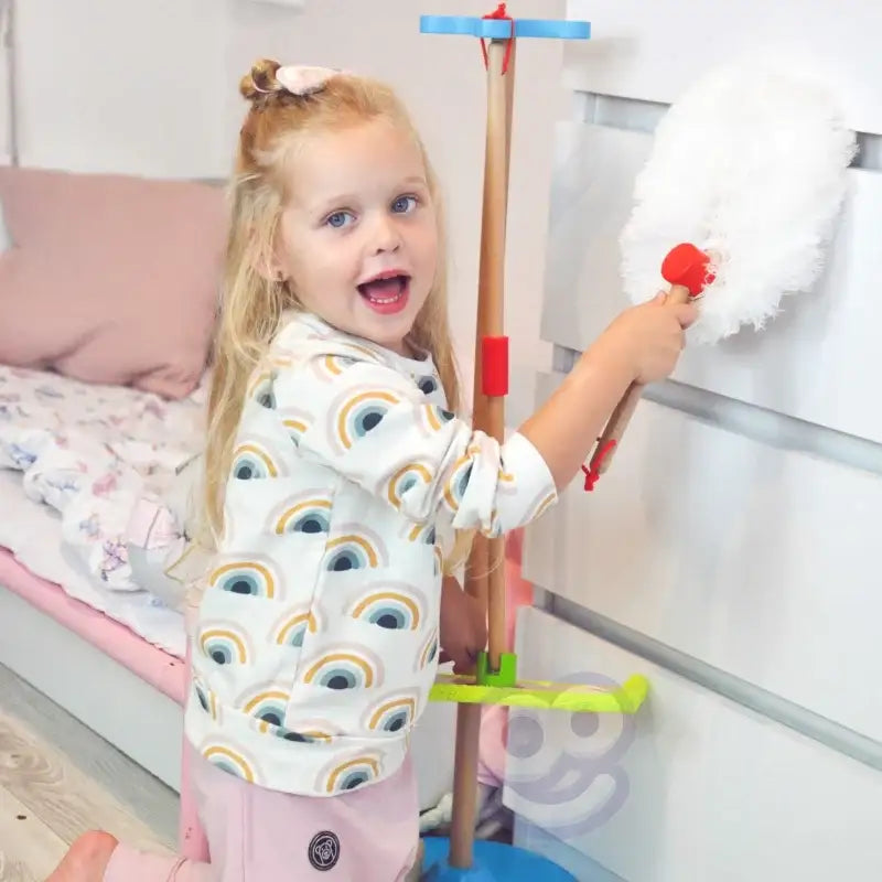 TOOKY TOY drewniany zestaw sprzątania dla maluchów - zabawki-dla-dziewczynki