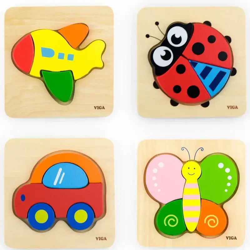 drewniane puzzle dla malucha VIGA VIGA Pierwsze puzzle Miś - zabawki-dla-dziewczynki