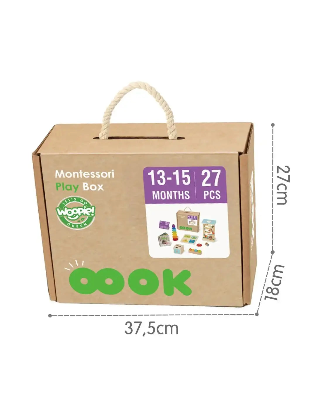 Zabawka Montessori WOOPIE GREEN 6w1 dla dzieci - zabawki-dla-dziewczynki