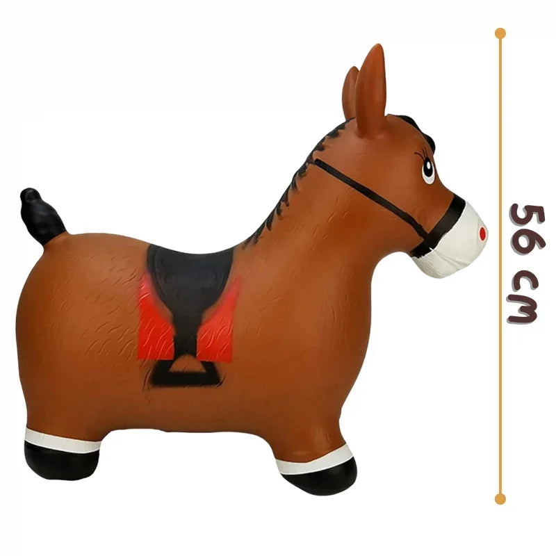 WOOPIE Skoczek Gumowy do Skakania Konik + Pompka - zabawki-dla-dziewczynki