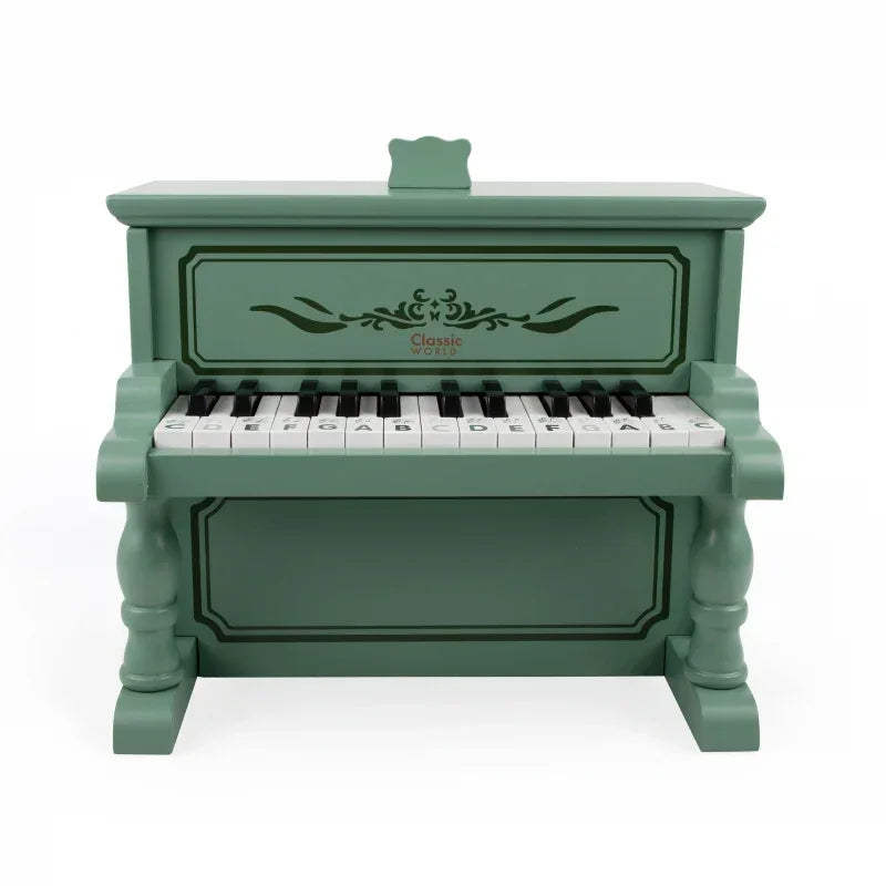 CLASSIC WORLD pianino edukacyjne Vintage z książeczką - zabawki-dla-dziewczynki