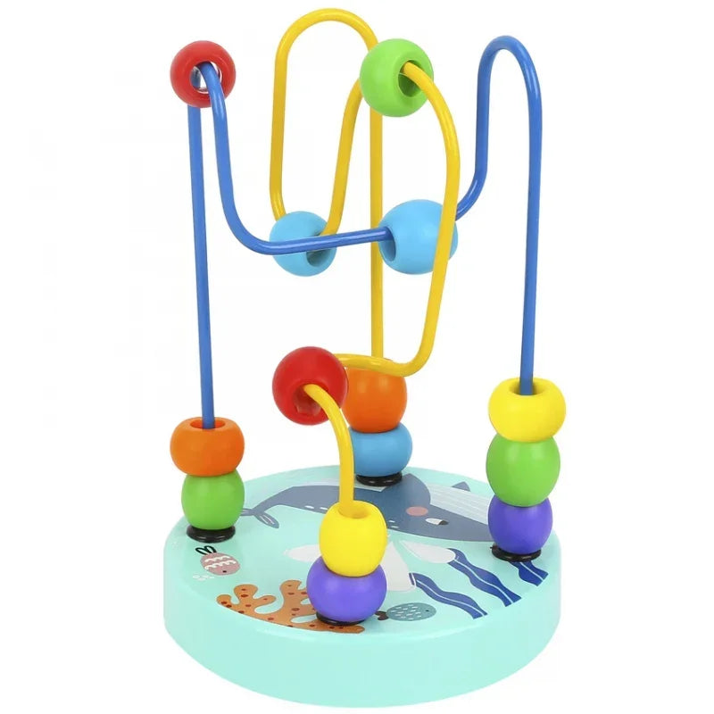 TOOKY TOY labirynt przeplatanka drewniana edukacyjna dla maluchów  - zabawki-dla-dziewczynki