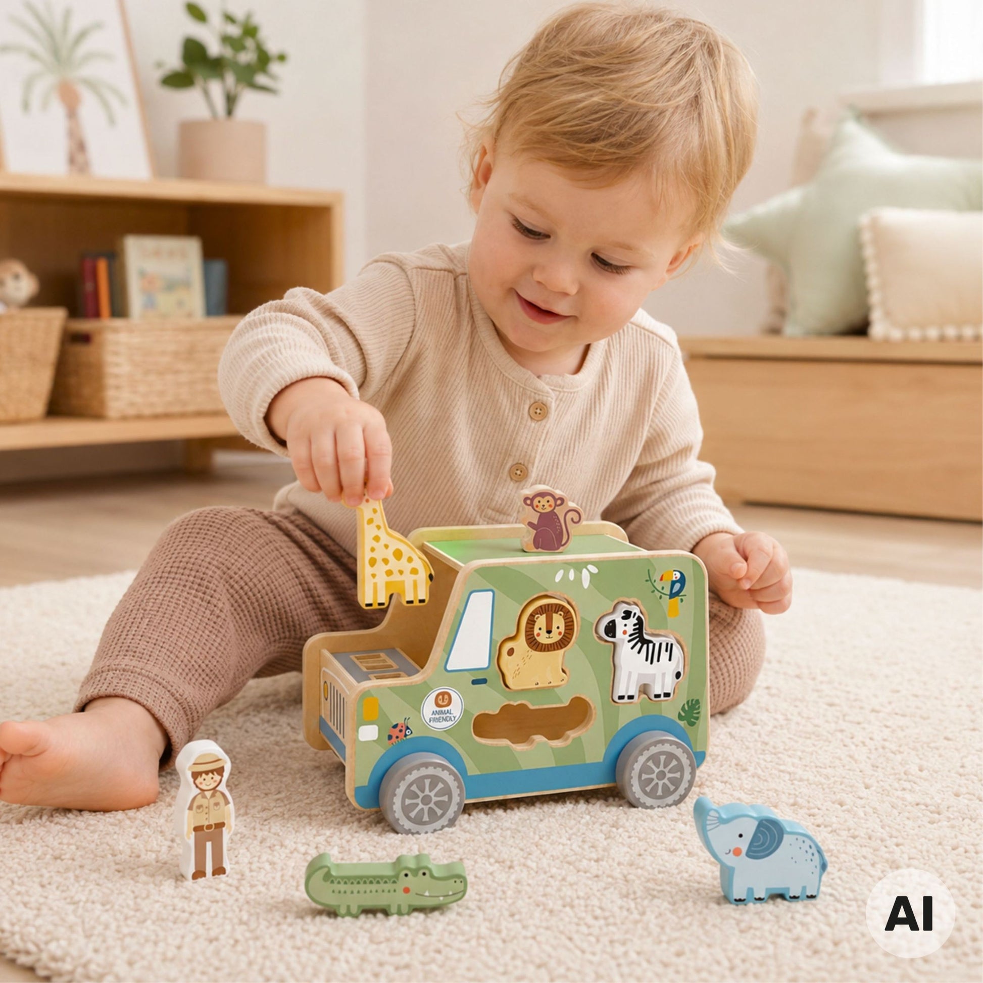 2-TOOKY TOY Samochód Kostka Aktywności Safarii-2
