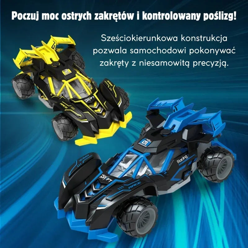 Zdalnie sterowany samochód WOOPIE wyścigowy kreatywna zabawa - zabawki-dla-dziewczynki