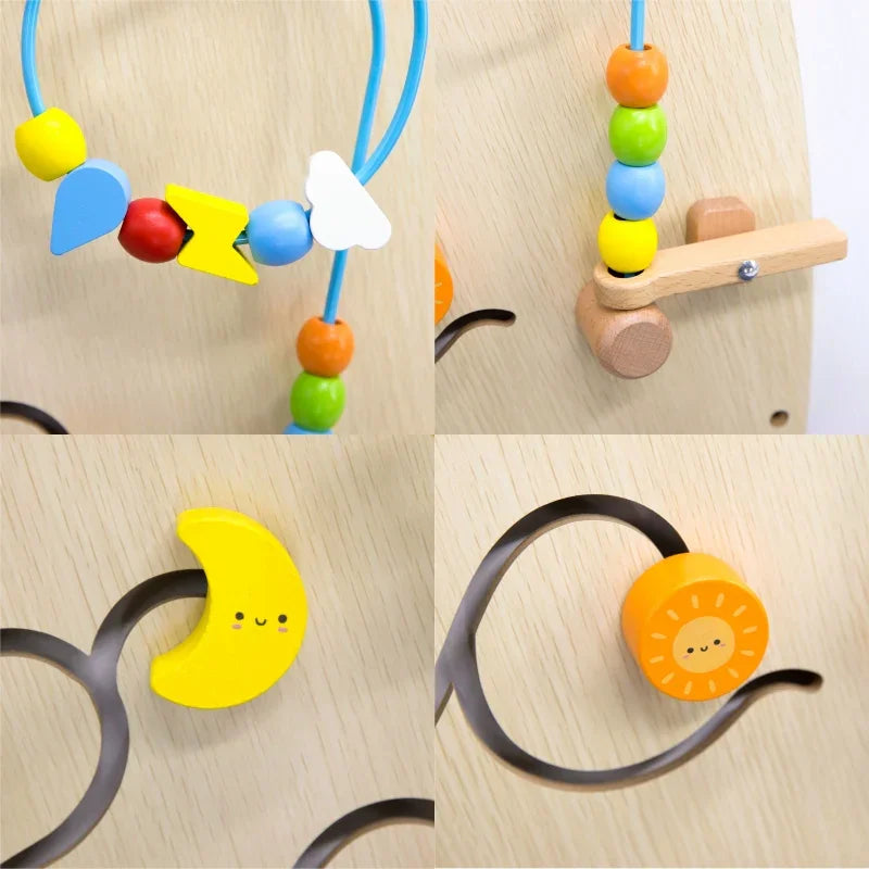 VIGA Tablica Manipulacyjna Ścienna Łuk Montessori - zabawki-dla-dziewczynki