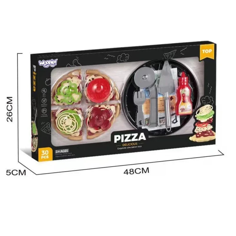WOOPIE Pizza zestaw XL 30 elementów do zabawy w restaurację - zabawki-dla-dziewczynki