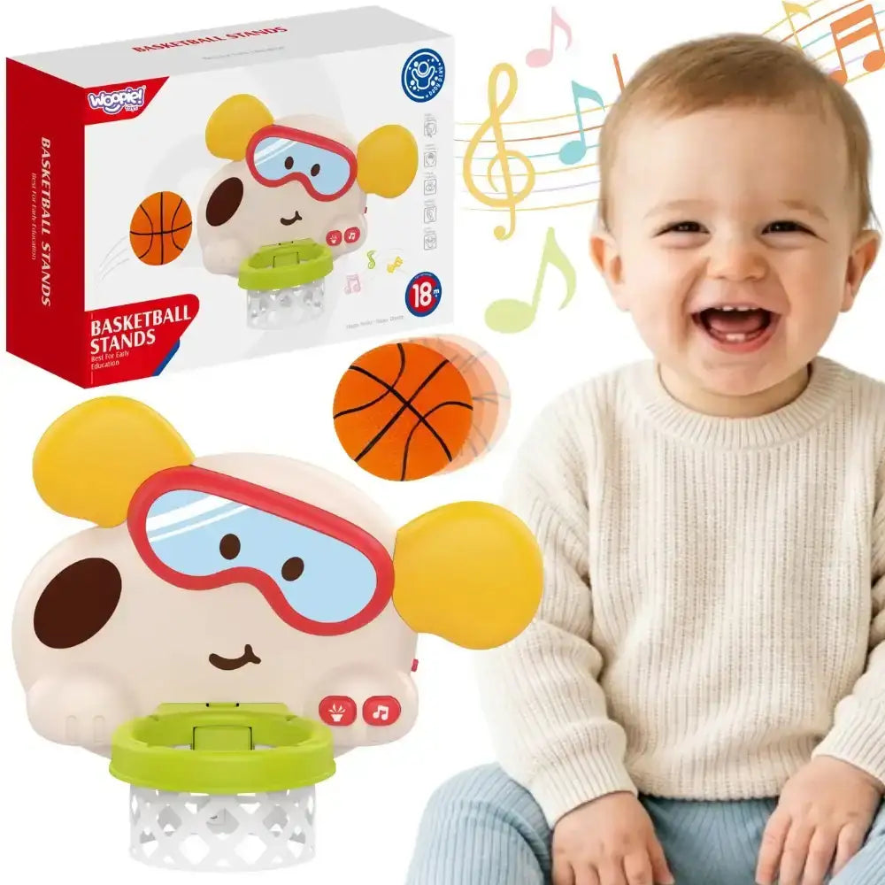 WOOPIE BABY Interaktywny Kosz do Koszykówki Piesek dla Dzieci z piłką