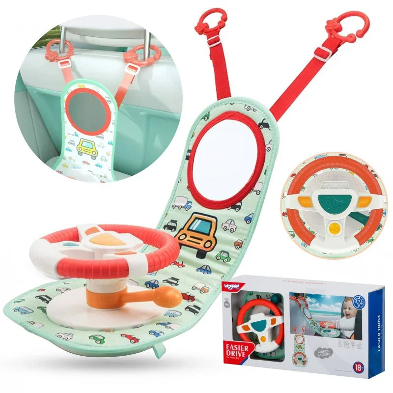 WOOPIE BABY Kierownica Interaktywna Do Samochodu Zestaw Małego Kierowcy - zabawki-dla-dziewczynki