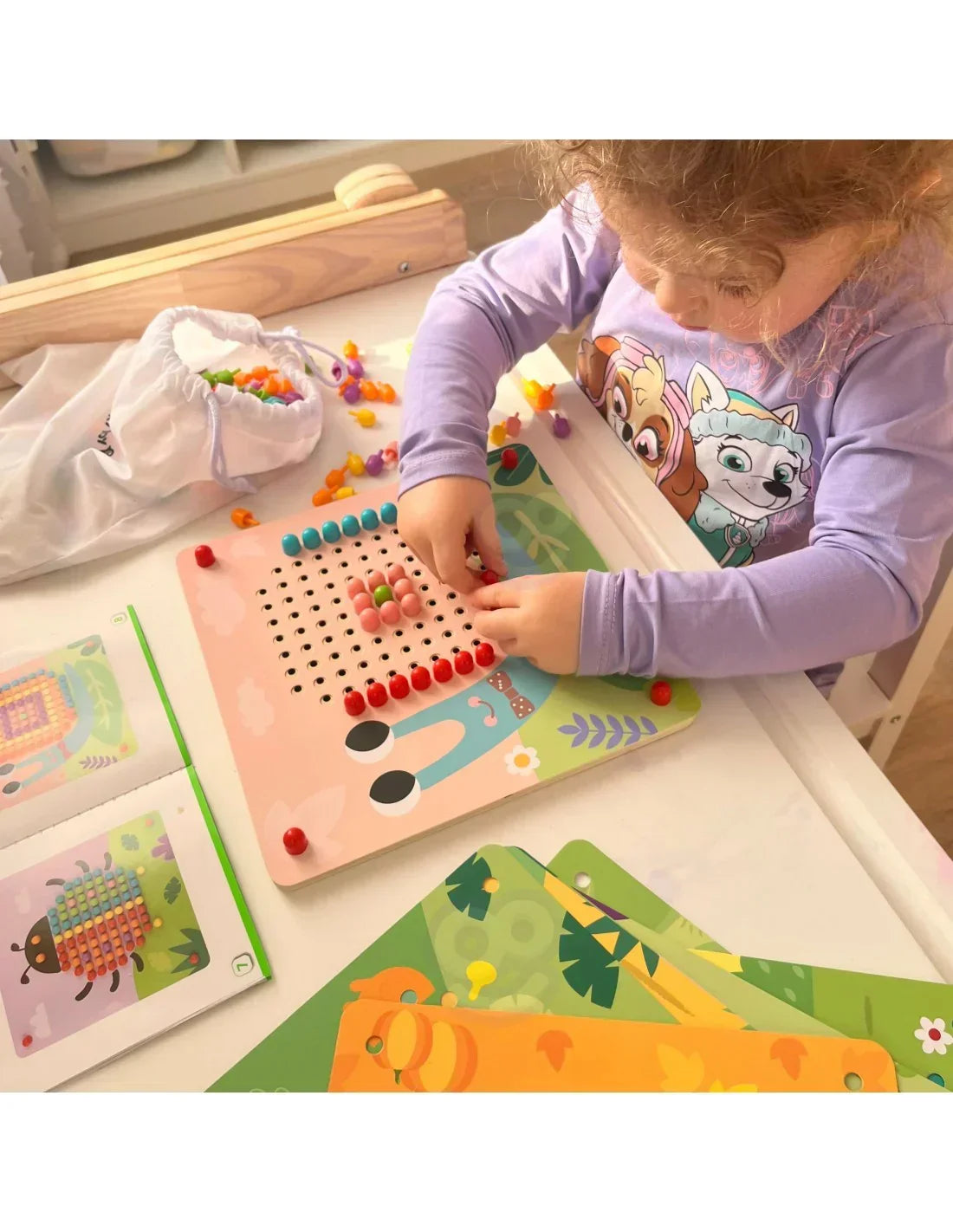 7-TOOKY TOY Układanka z Pinezkami Kołki Wpinaczka-7