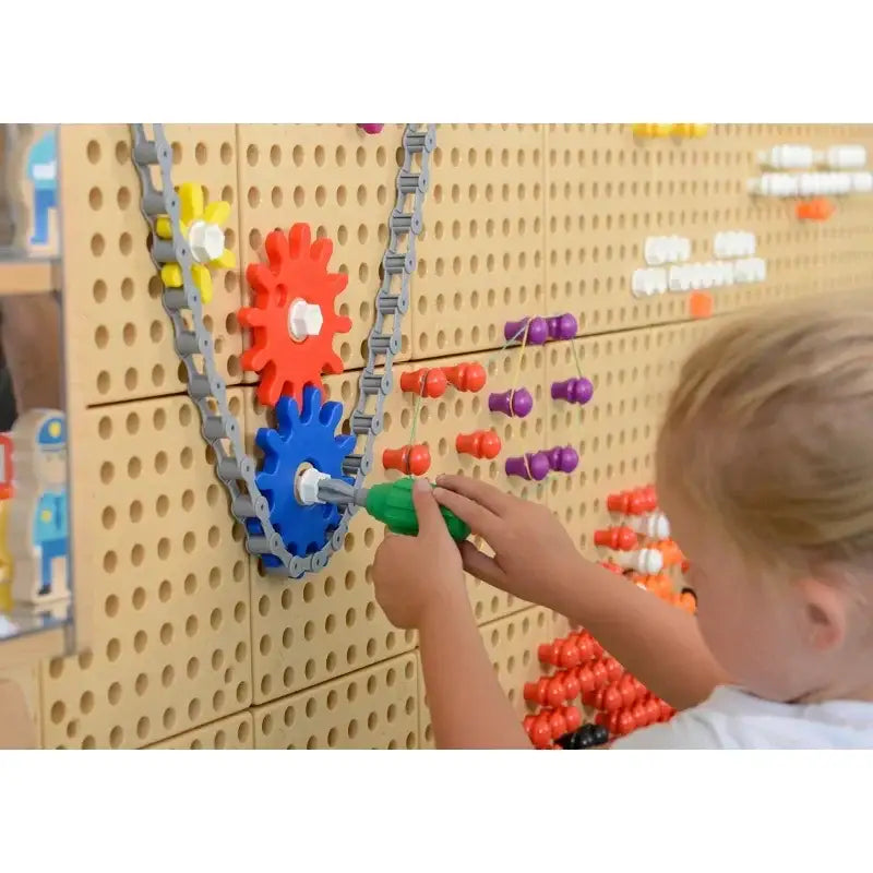 MASTERKIDZ zestaw narzędzi kołeczki śrubki nauka poprzez zabawę - zabawki-dla-dziewczynki